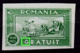 RO 1933 marca scutire porto - GRATUIT, varietate - punct langa &quot;G&quot; , MNH