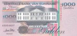 Bancnota Suriname 1.000 Gulden 1995 - P141b UNC ( vezi descriere )
