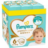 Scutece Pampers Premium Care XXL Box Marimea 6, 13-18 kg, 128 buc