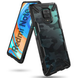 Husa Plastic - TPU Ringke Fusion X Design Camo pentru Xiaomi Redmi 10X 4G / Xiaomi Redmi Note 9, Neagra XDXI0016