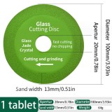 Disc de taiere ceramica si sticla, 100x20x1mm, verde