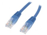 Cablu patch U/UTP 5e CCA PE albastru 1,8m 26AWG, QOLTEC