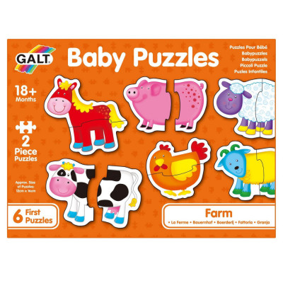 Baby Puzzle: Ferma (2 piese) PlayLearn Toys foto