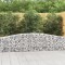 vidaXL Coșuri gabion arcuite 20 buc, 400x30x60/80 cm, fier galvanizat 3145810