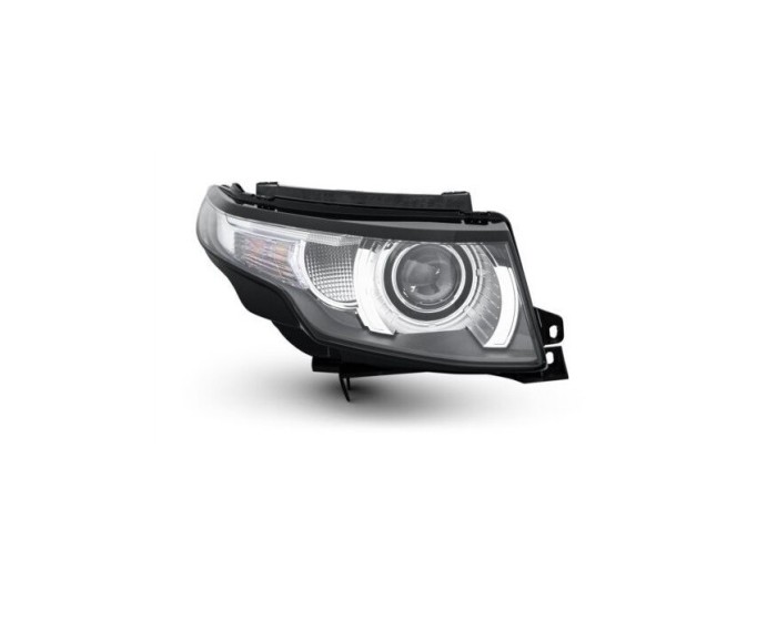 Far LAND ROVER RANGE ROVER EVOQUE, 05.2015-, partea dreapta, original, bi-xenon; cu LED daytime running light; D3S; electrical; fumuriu; cu motor; xe