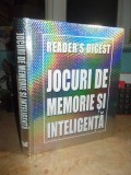 JOCURI DE MEMORIE SI INTELIGENTA , READER&#039;S DIGEST , 2008