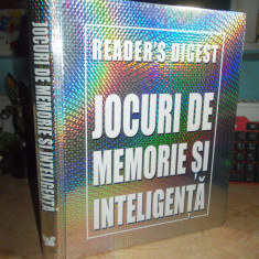 JOCURI DE MEMORIE SI INTELIGENTA , READER'S DIGEST , 2008