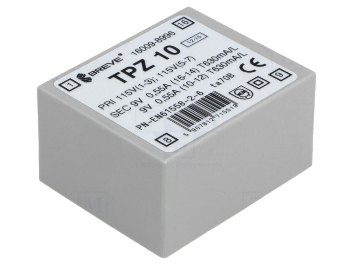 Transformator PCB 10VA 9V