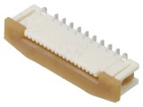 Conector FFC/FPC Vertical ZIF SMT Slider Aurit 50V 500mA
