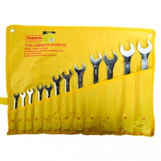 Set 12 chei combinate metrice Topmaster Pro din otel Cr-V, 10-32 mm