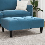 VidaXL Taburet, albastru, 77x55x31 cm, catifea
