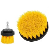 Cumpara ieftin Set 2 perii curatare cu adaptor pentru bormasina/autofiletanta, Quasar &amp; Co., plastic/ ABS/ metal, galben
