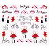 Cumpara ieftin Tatuaj Unghii LUXORISE Love Aniversary, BN-1070, LUXORISE Nail Art