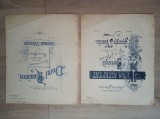 Tenor GHEORGHE S. VASILIU ( dedicatii/ semnaturi ) DIVERSE PARTITURI LITO, CCA 1890 *** PRET PENTRU O SINGURA PARTITURA