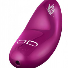 Vibrator masaj, LELO Nea 2, Deep Rose, cu design floral