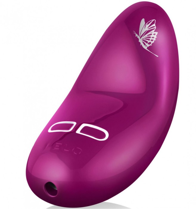 Vibrator masaj, LELO Nea 2, Deep Rose, cu design floral