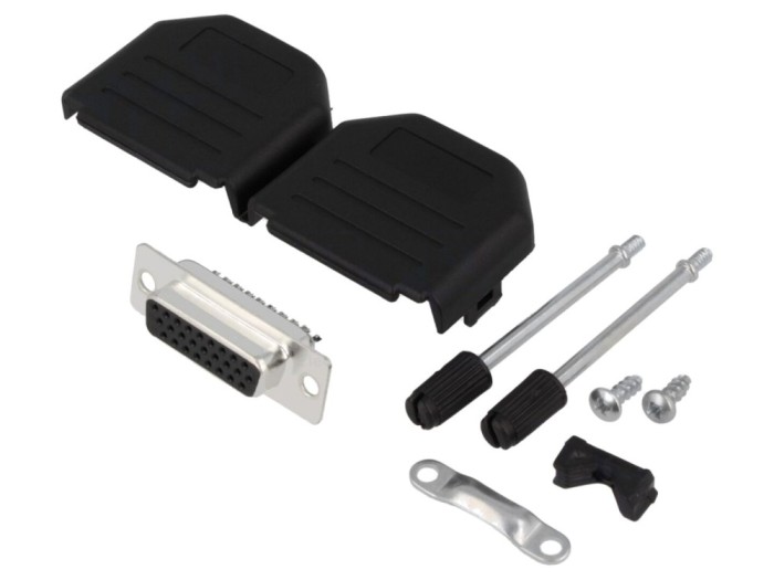 Conector D-Sub HD 26 pini mamă pe cablu