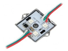 LED RGB SMD 5050 150&deg; 4 diode 12V 35x35mm