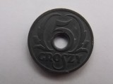 5 GROSZY 1939 POLONIA-XF