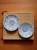 Set veselă ceramică cu model floral simetric