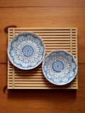 Set veselă ceramică cu model floral simetric
