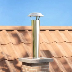 vidaXL Extensie pentru Capac de Semineu Argintiu 24 x 24 x 50 cm