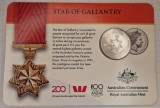 Australia , 20 cents 2017, km#3344, Star of Gallantry, coincard, Australia si Oceania