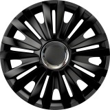 Set capace roti auto Cridem Royal RC 4buc - Negru/Crom - 14&#039;&#039; Garage AutoRide