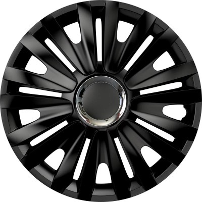 Set capace roti auto Cridem Royal RC 4buc - Negru/Crom - 15&amp;#039;&amp;#039; Garage AutoRide foto