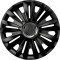 Set capace roti auto Cridem Royal RC 4buc - Negru/Crom - 16&#039;&#039; - Resigilat Garage AutoRide