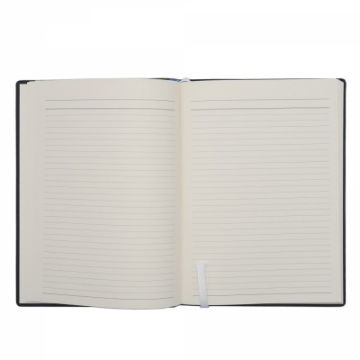 Agenda notes A5 Velvet cu elastic neagra foto