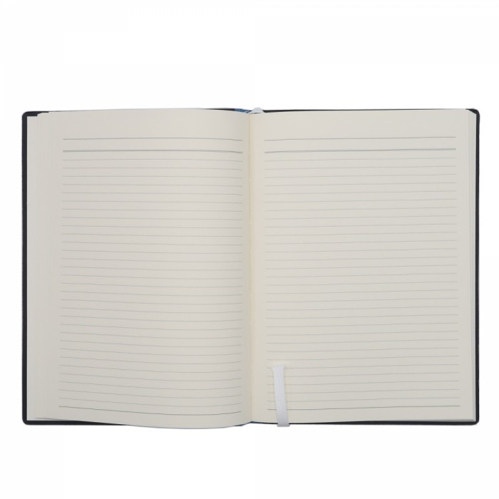 Agenda notes A5 Velvet cu elastic neagra