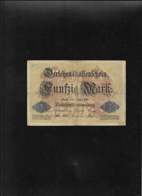 Germania 50 marci mark 1914 seria342248 foto