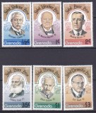 DB1 Laureati Premiul Nobel 1978 Grenada 6 v. MNH, Nestampilat