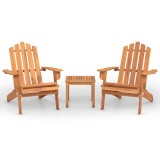 Cumpara ieftin Set mobilier de gradina Adirondack, 3 piese, lemn masiv acacia