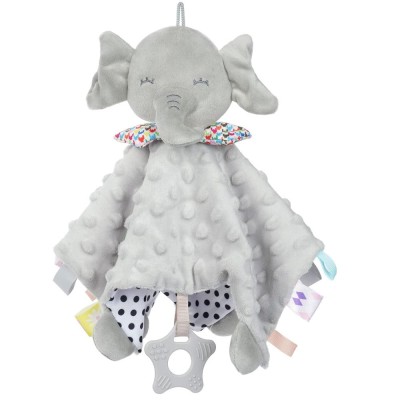 Jucarie Elefant pentru Bebelusi, Zornaitoare, Fosnitoare, Dentitie, Senzoriala, Paturica Alinare, Siguranta, Usoara, Somn Linistit, Clopotel Incorpora foto