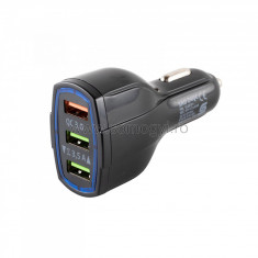 Incarcator auto USB QC3.0 2x2.4A