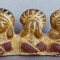 Figurine antropomorfe de ceramica, simbolurile intelepciunii, inteligentei si rezistentei, statuete tip nu aud, nu vad, nu vorbesc