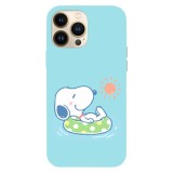 Husa compatibila cu Apple iPhone 13, Viceversa, model Summer with Snoopy, Silicon, TPU