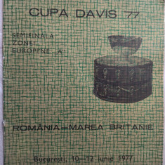 PROGRAM CUPA DAVIS 1977: ROMANIA - MAREA BRITANIE (SEMIFINALA ZONEI EUROPENE A)