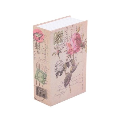 Seif secret tip carte Pufo cu cheie pentru blocare, model Rose of Love, 18 x 12 cm foto