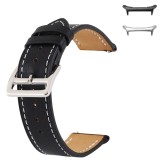 Curea piele, compatibila cu Samsung Galaxy Watch Ultra2, Telescoape QR, 22mm, Black Night