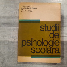 Studii de psihologie scolara de B.Zorgo,I.Radu