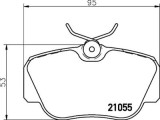 Placute frana fata Mercedes 190 (W201), 10.1982-08.1993, marca SRLine S70-0152