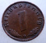 2.591 GERMANIA WWII 1 REICHSPFENNIG 1939 G, Europa, Bronz