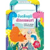 Jucausii dinozauri. Carte cu jocuri si autocolante/***