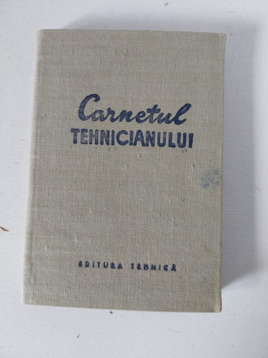 CARNETUL TEHNICIANULUI, 1964, nefolosit (fara notite)