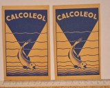Set 2 cartoline medicale &bdquo;Calcol&eacute;ol&rdquo; &ndash; J. Lieuze &amp; J. Pol București &ndash; art deco &ndash; reclame farmaceutice interbelice