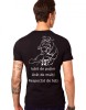 Tricou Negru Barbati - Iubit, urat dar respectat - M, THEICONIC