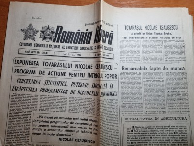 romania libera 23 mai 1988-articol si foto judetul buzau foto